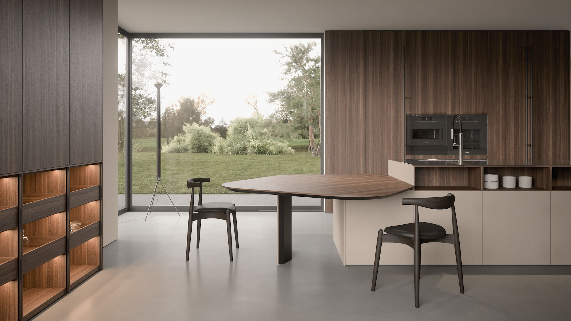 Cucina di design progettata su misura a Lodi